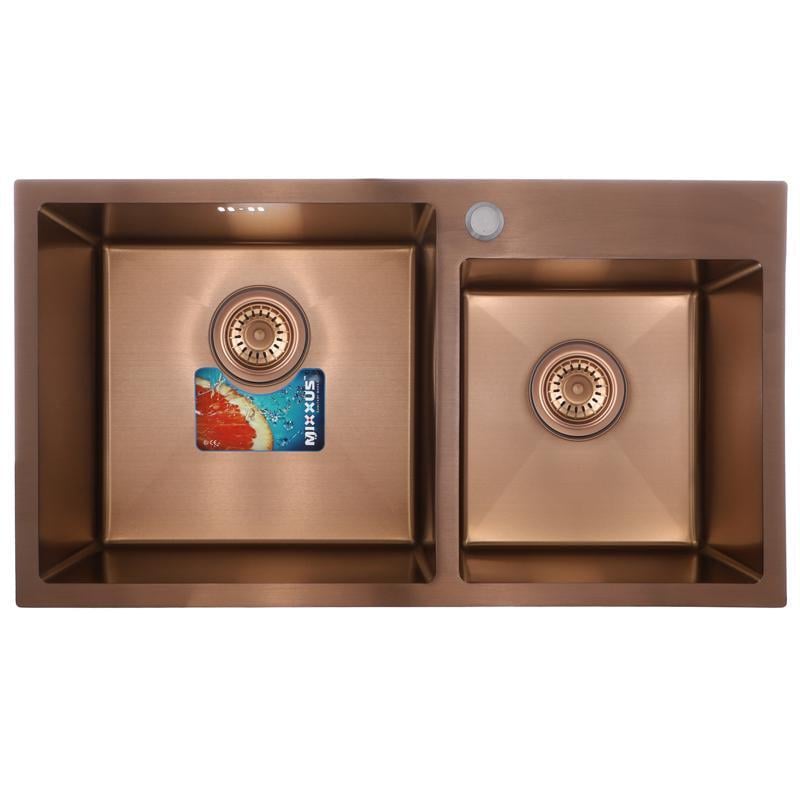 Набір MIXXUS SET-7843D-220x1.0-PVD мийка/змішувач/диспенсер (MX0586) - фото 4 Набір MIXXUS SET-7843D-220x1.0-PVD мийка/змішувач/диспенсер (MX0586) - фото 4