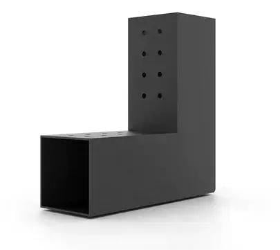 З'єднувач для бруса Г-образний 100Х100 мм Чорний (2635443495) З'єднувач для бруса Г-образний 100Х100 мм Чорний (2635443495)