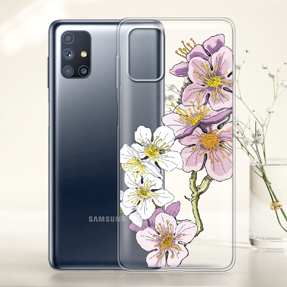 Чохол Boxface Samsung M515 Galaxy M51 Cherry Blossom Прозорий силікон (40937-cc4-40937) - фото 2