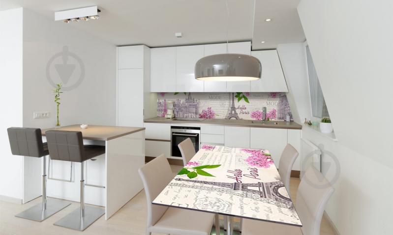 Наклейка виниловая на стол Zatarga «Весна в Париже» 600х1200 мм Z180640st