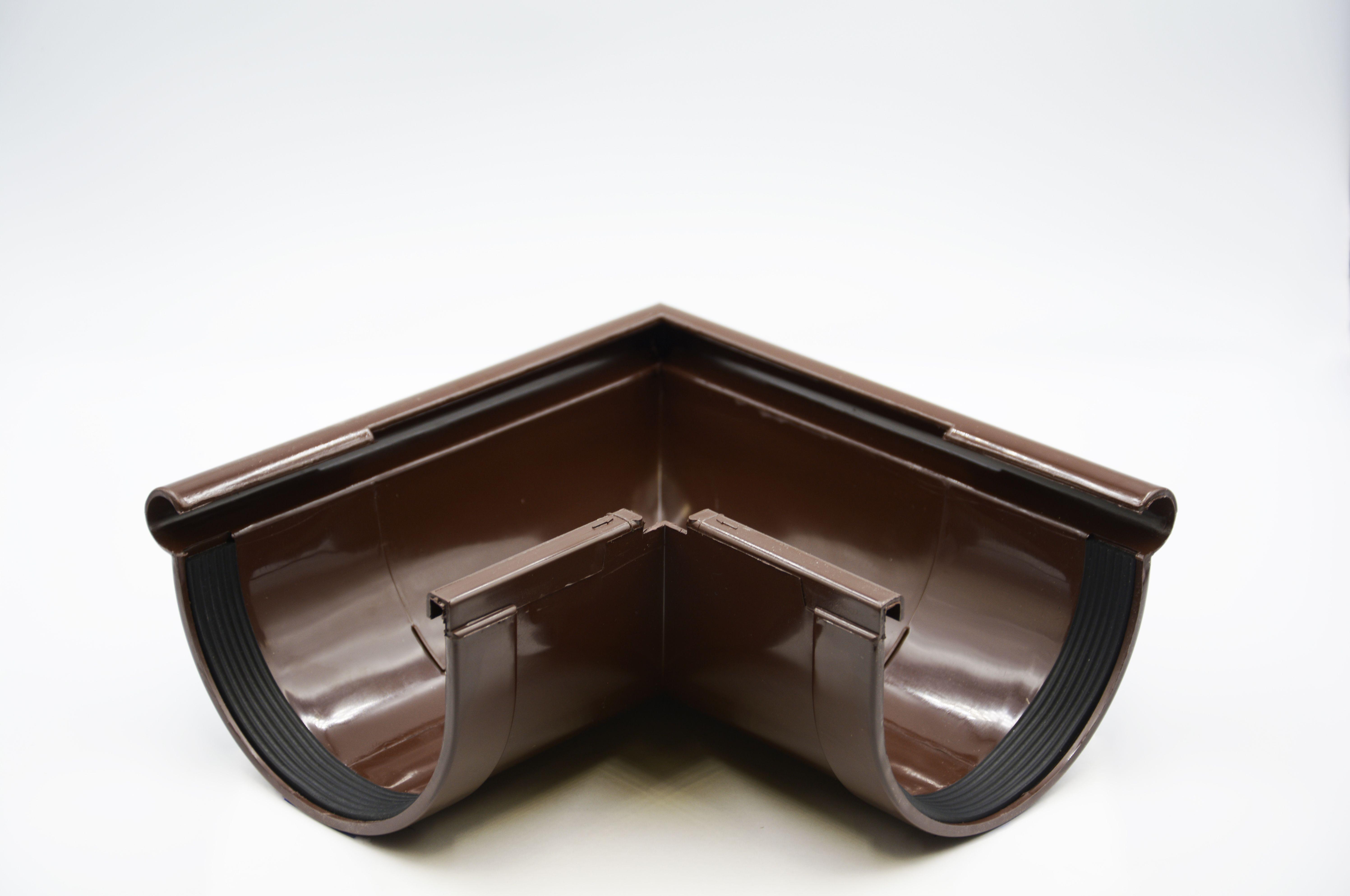 Кут ринви зовнішній RAINWAY 90° D 90 мм Коричневий RAL 8017 (10.090.09.002.RW) Кут ринви зовнішній RAINWAY 90° D 90 мм Коричневий RAL 8017 (10.090.09.002.RW)