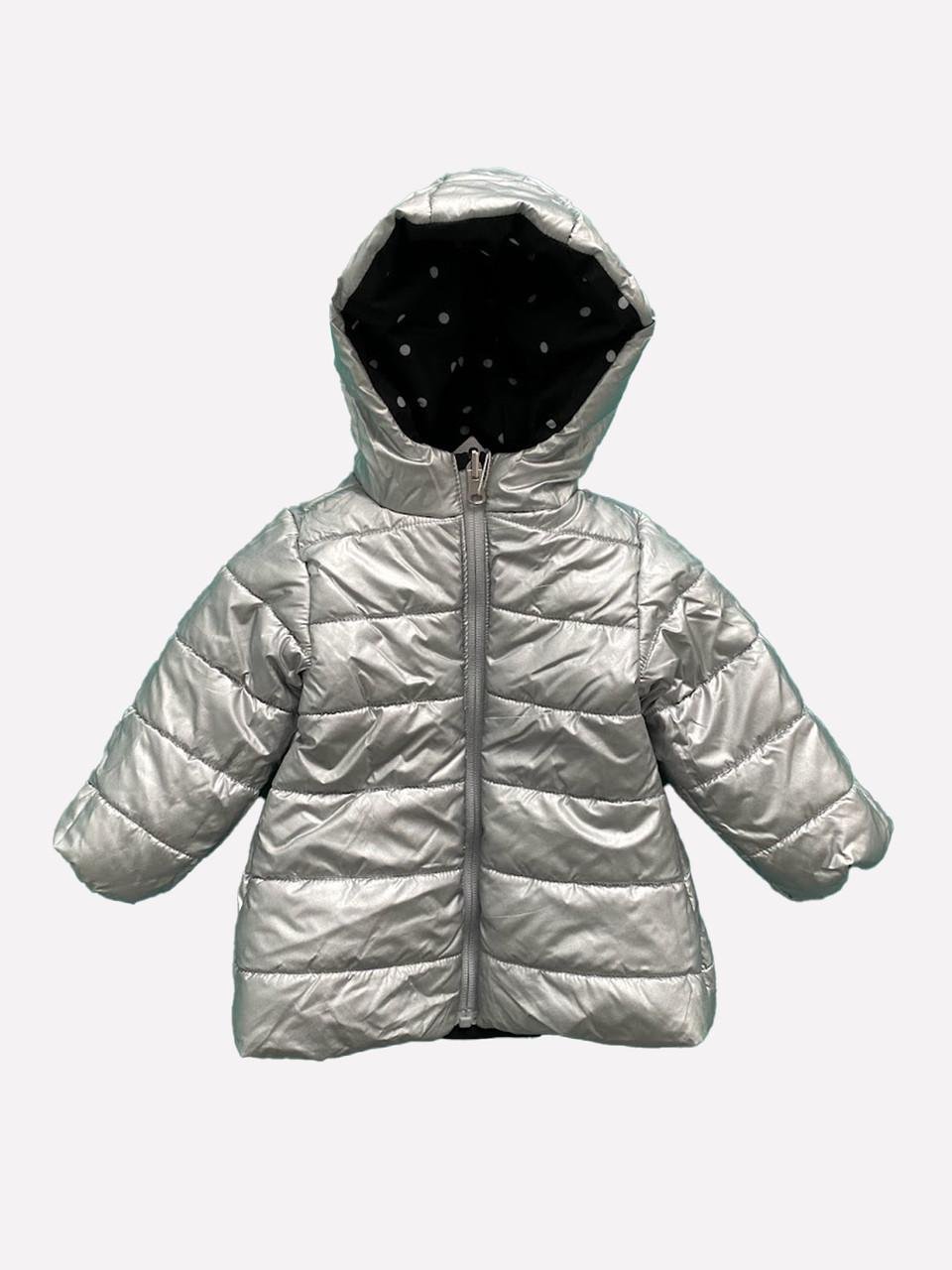 Куртка детская Chicco двусторонняя 9-12 мес. 74 см Серый (2081861130)