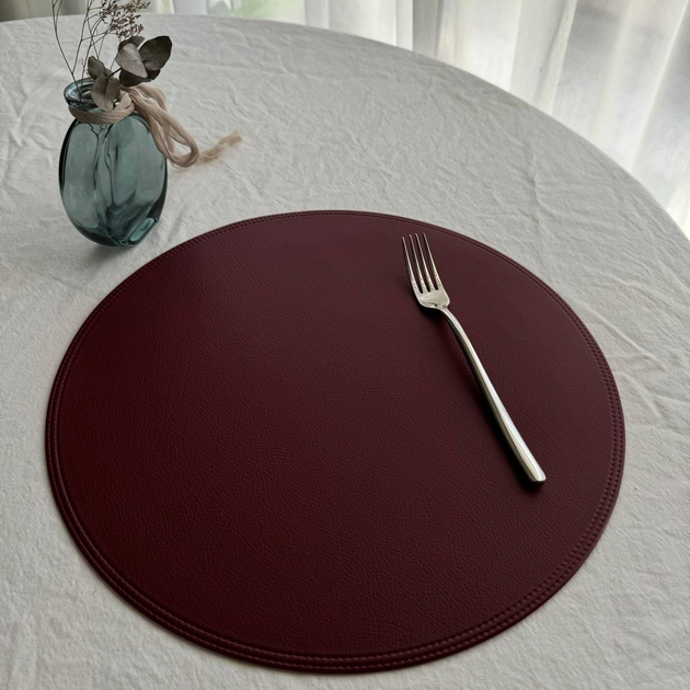 Коврик для сервировки 38 см Бордовый (BP-71-6) - фото 1 Коврик для сервировки 38 см Бордовый (BP-71-6) - фото 1