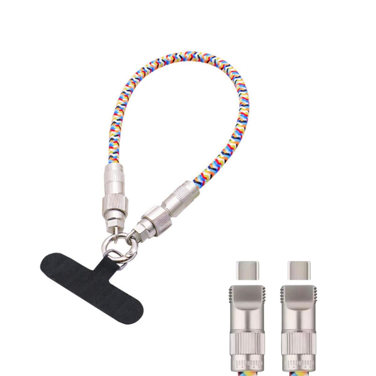 Брелок-кабель для зарядки телефона ChargingCable Type-C - Type-C Разноцветный (2230)