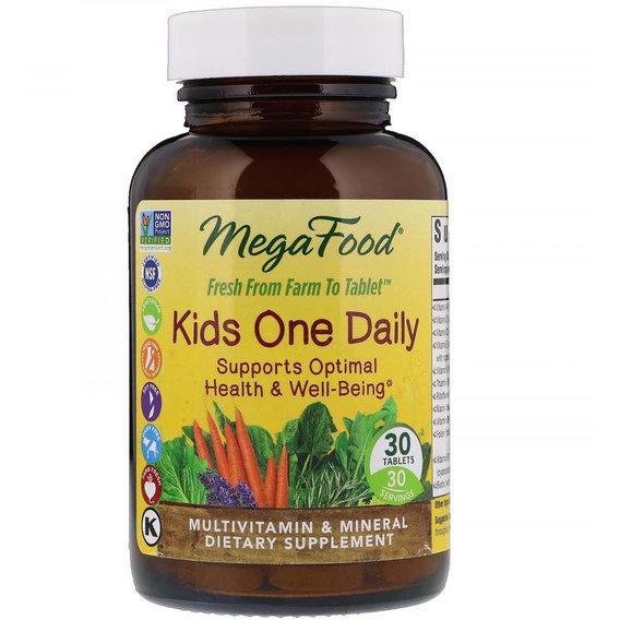 Витаминно-минеральный комплекс MegaFood Kid's One Daily 30 Tabs Витаминно-минеральный комплекс MegaFood Kid's One Daily 30 Tabs