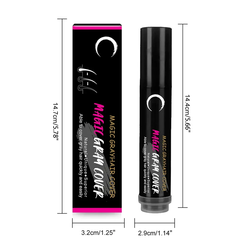 Олівець тонувальний Eelhoe для фарбування сивини та відрослого коріння волосся Чорний - фото 3 Олівець тонувальний Eelhoe для фарбування сивини та відрослого коріння волосся Чорний - фото 3