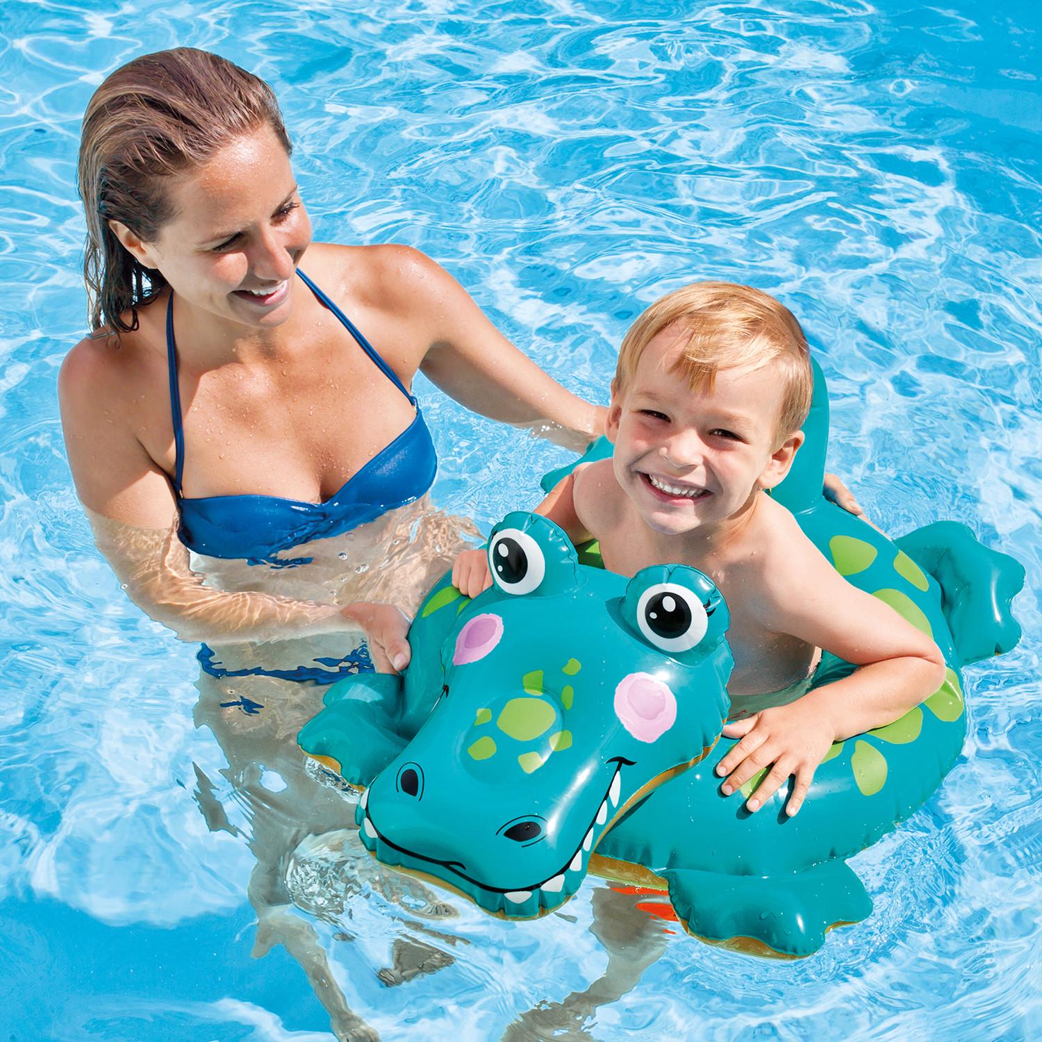 Дитячий надувний круг Intex 58221 Крокодильчик 3-6 років 71х56 см (2281) - фото 2 Дитячий надувний круг Intex 58221 Крокодильчик 3-6 років 71х56 см (2281) - фото 2