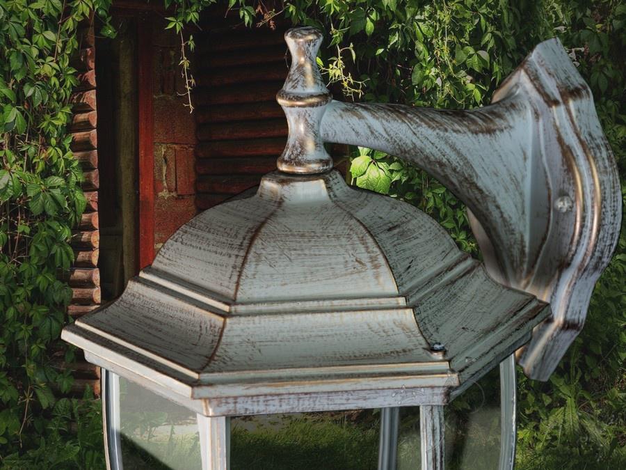 Садовый светильник Е27 Белый/Патина (DJ001-M-W1 WH) - фото 2 Садовый светильник Е27 Белый/Патина (DJ001-M-W1 WH) - фото 2