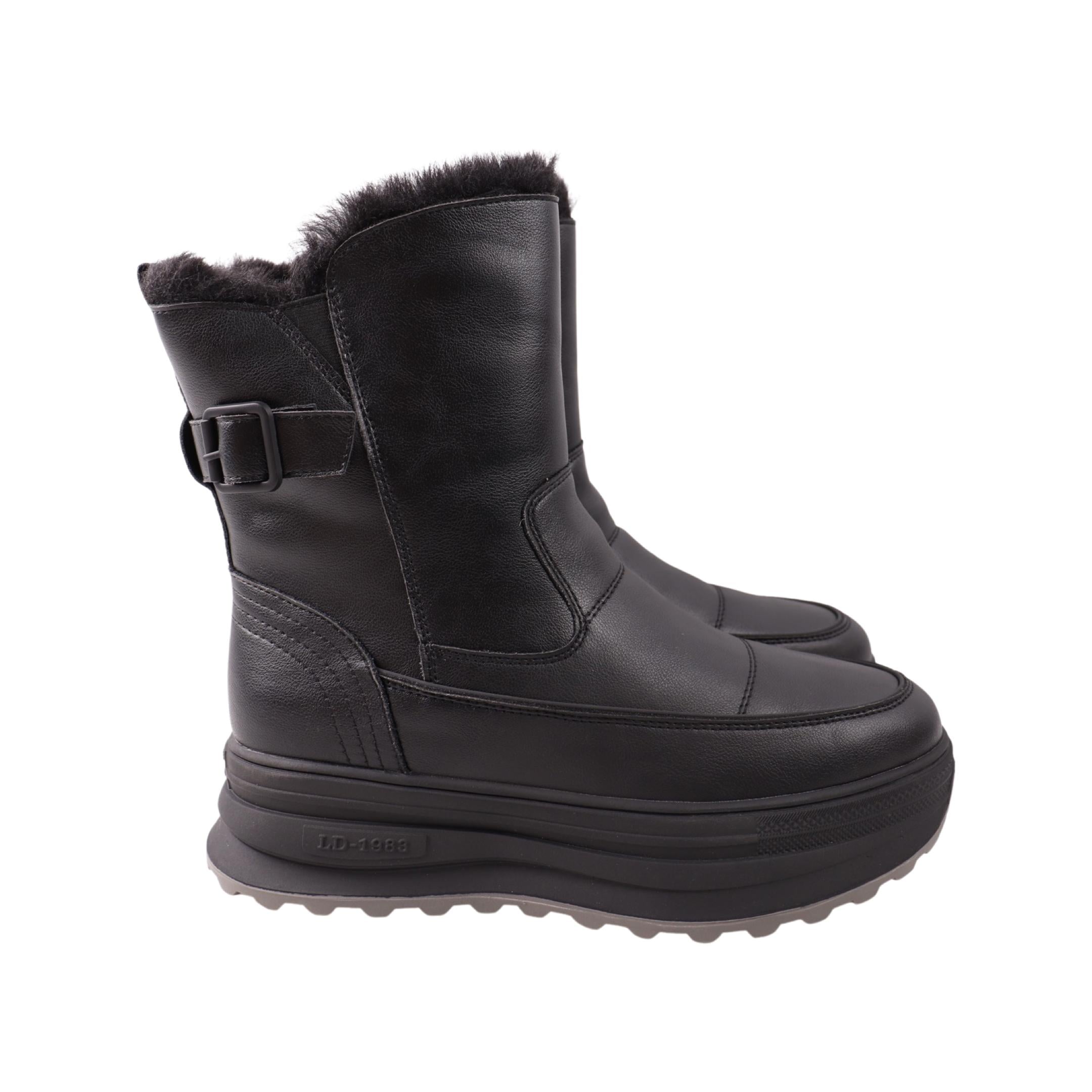 Ботинки женские Li Fexpert 1384-24ZHC натуральная кожа р. 39 Черный (29183406)