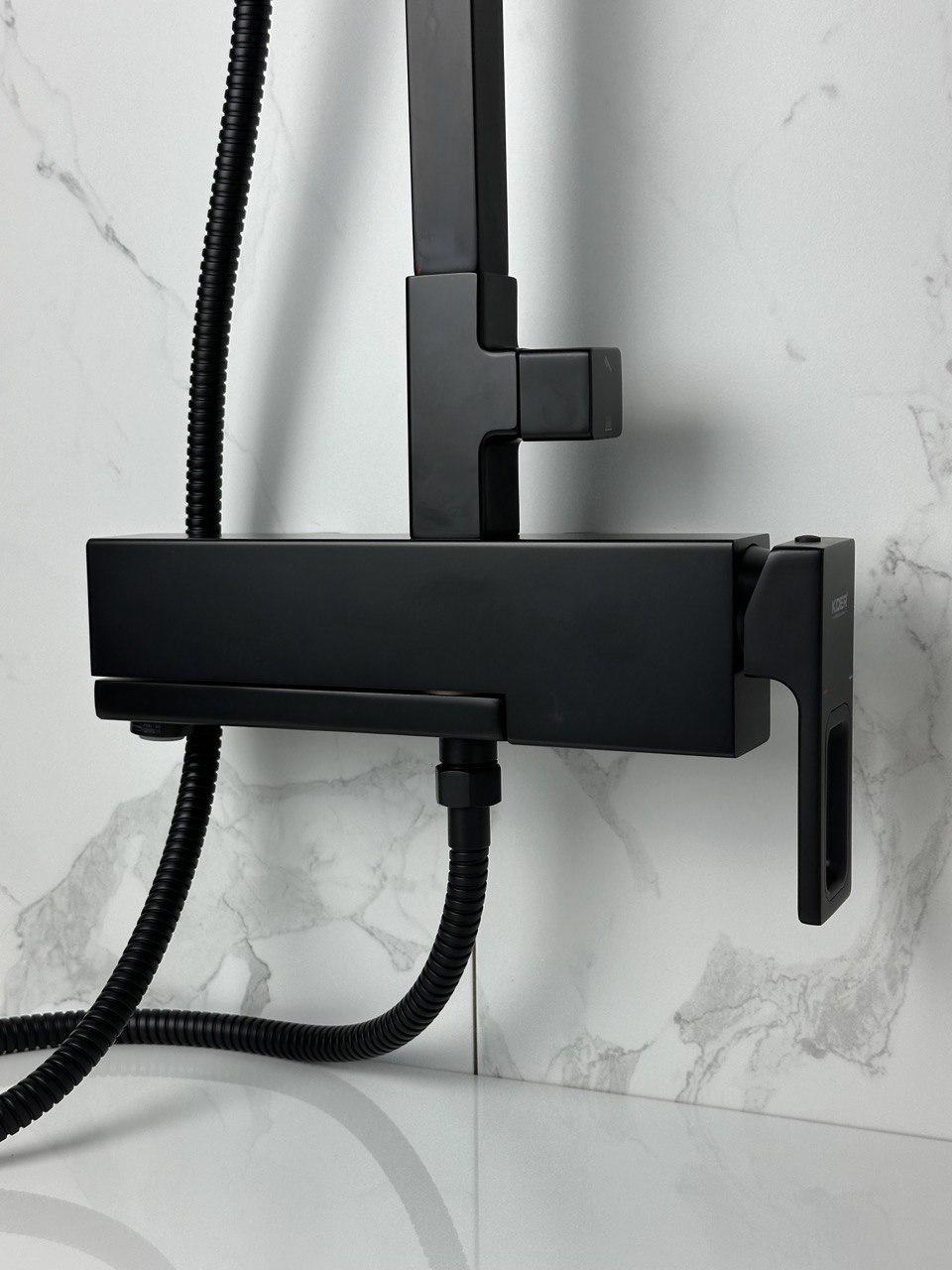 Душова колона із змішувачем Koer KB-56009-05 Чорний (18925790) - фото 3 Душова колона із змішувачем Koer KB-56009-05 Чорний (18925790) - фото 3