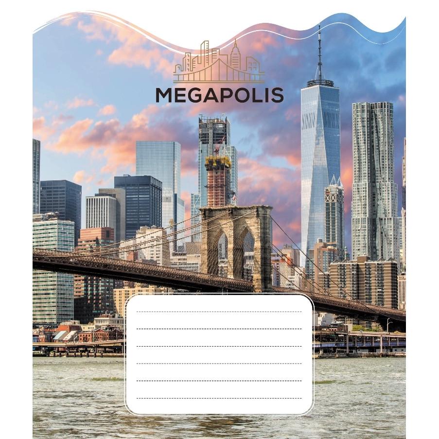 Тетрадь общая Школьник Мегаполис в клетку 18 листов (018-530230K-2)