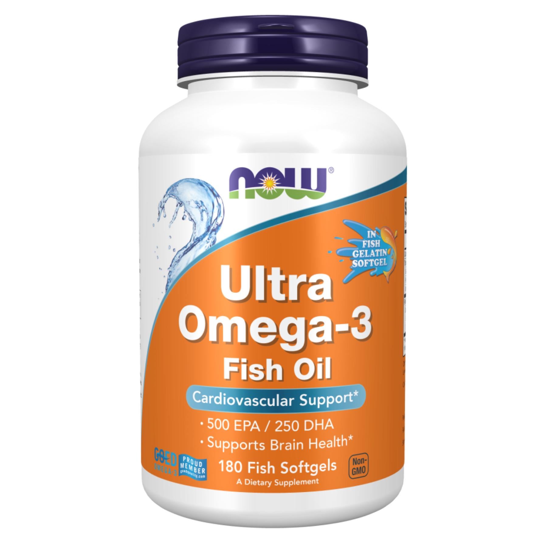 Добавка Ultra Omega-3 FO 500/250 Fish Gelatin 180 Softgels (2022-10-0411)