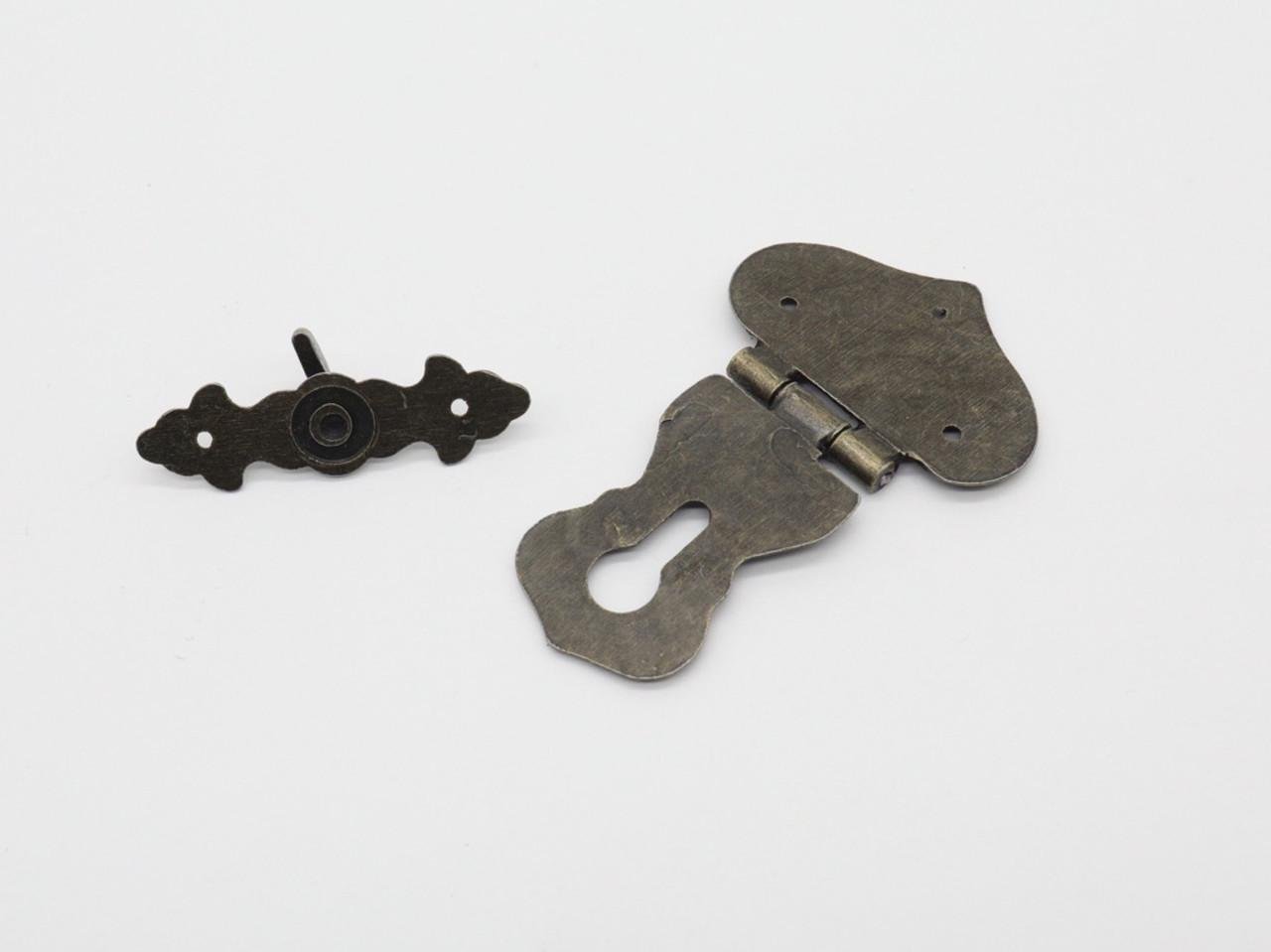 Замок накладной с изгибом 57х90 мм Антик (51592262) - фото 3