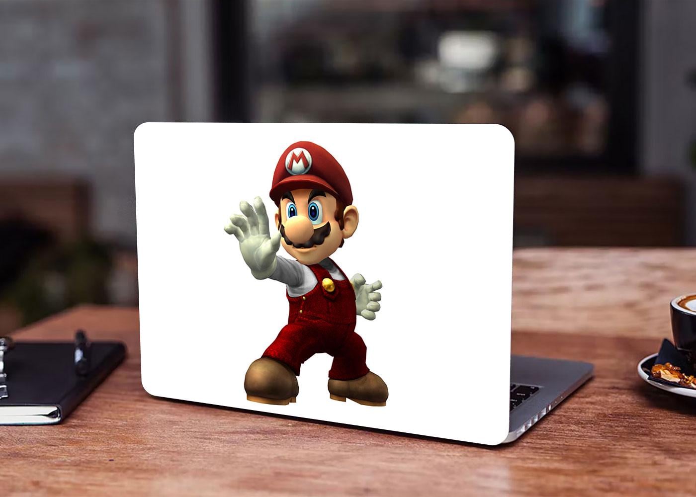 Декоративная наклейка на ноутбук 17,3" Super Mario Brawl 400х260 мм (100696_17)