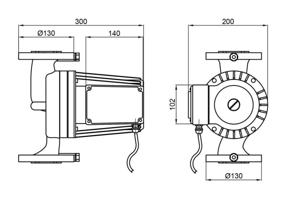 Циркуляційний насос Thermo Alliance LPS LPA40-16-700 фланцевий (LPA4016700T) - фото 3