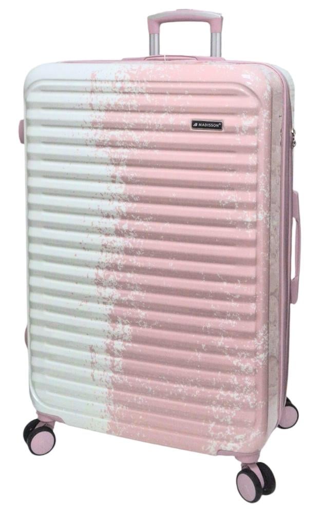 Чемодан Madisson Snowball 65203 поликарбонат L 76x49x30 см Бело-розовый (65203/139/49)
