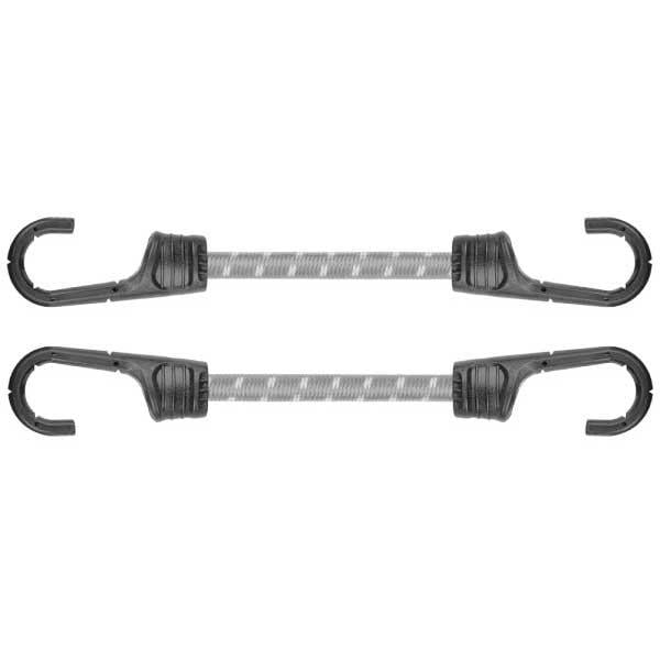 Шнур еластичний гумовий Bradas PVC Bungee Cord Hook 40 см 2 шт. (BCH2-08040GY-B) - фото 1