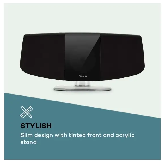 Стереосистема/музыкальный центр Auna BlackMask DAB+/FM радио CD/MP3-CD/CD-R/CD-RW радиоприемник (10034080) - фото 2 Стереосистема/музыкальный центр Auna BlackMask DAB+/FM радио CD/MP3-CD/CD-R/CD-RW радиоприемник (10034080) - фото 2