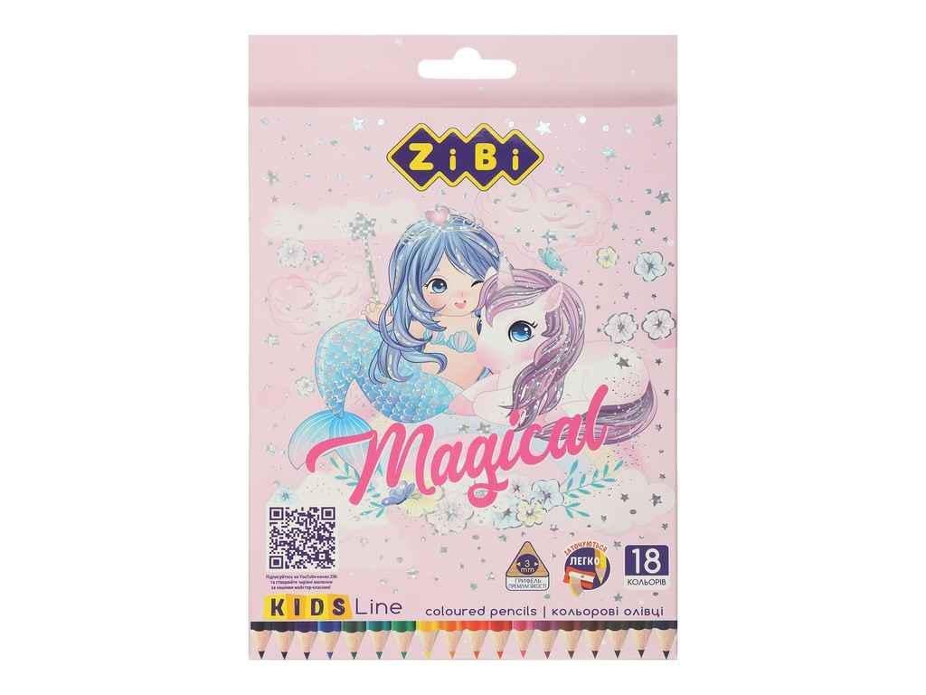 Карандаши цветные ZiBi 18 цветов МАГИЯ KIDS Line (900042) Карандаши цветные ZiBi 18 цветов МАГИЯ KIDS Line (900042)