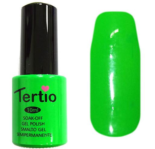Гель-лак Tertio 022 Кислотный салатовый эмаловый плотный