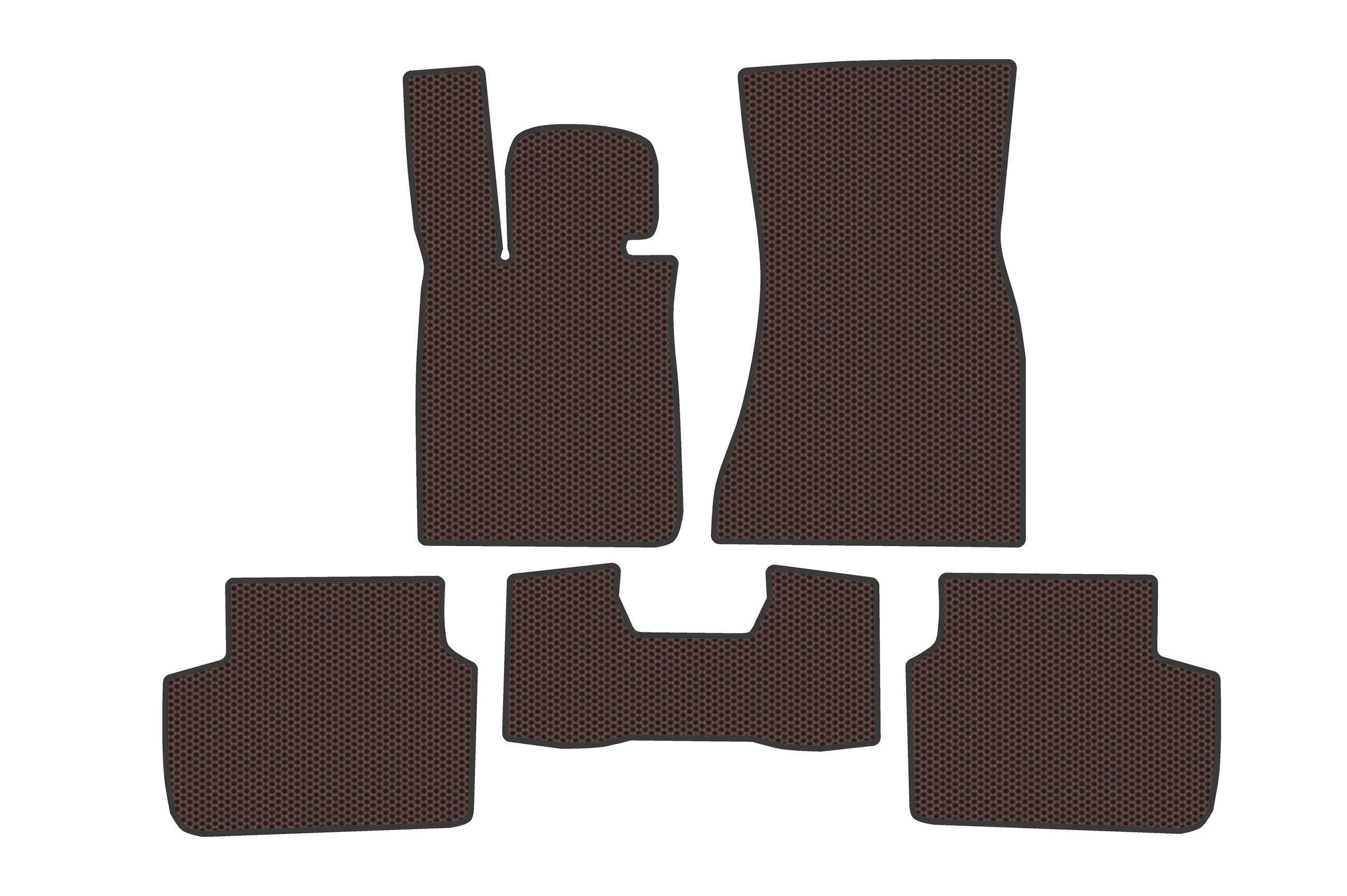 Коврики резиновые Digital Designs Carsuit для BMW 7 серия G11/G12 2015-2022 г. Коричневый (185314)