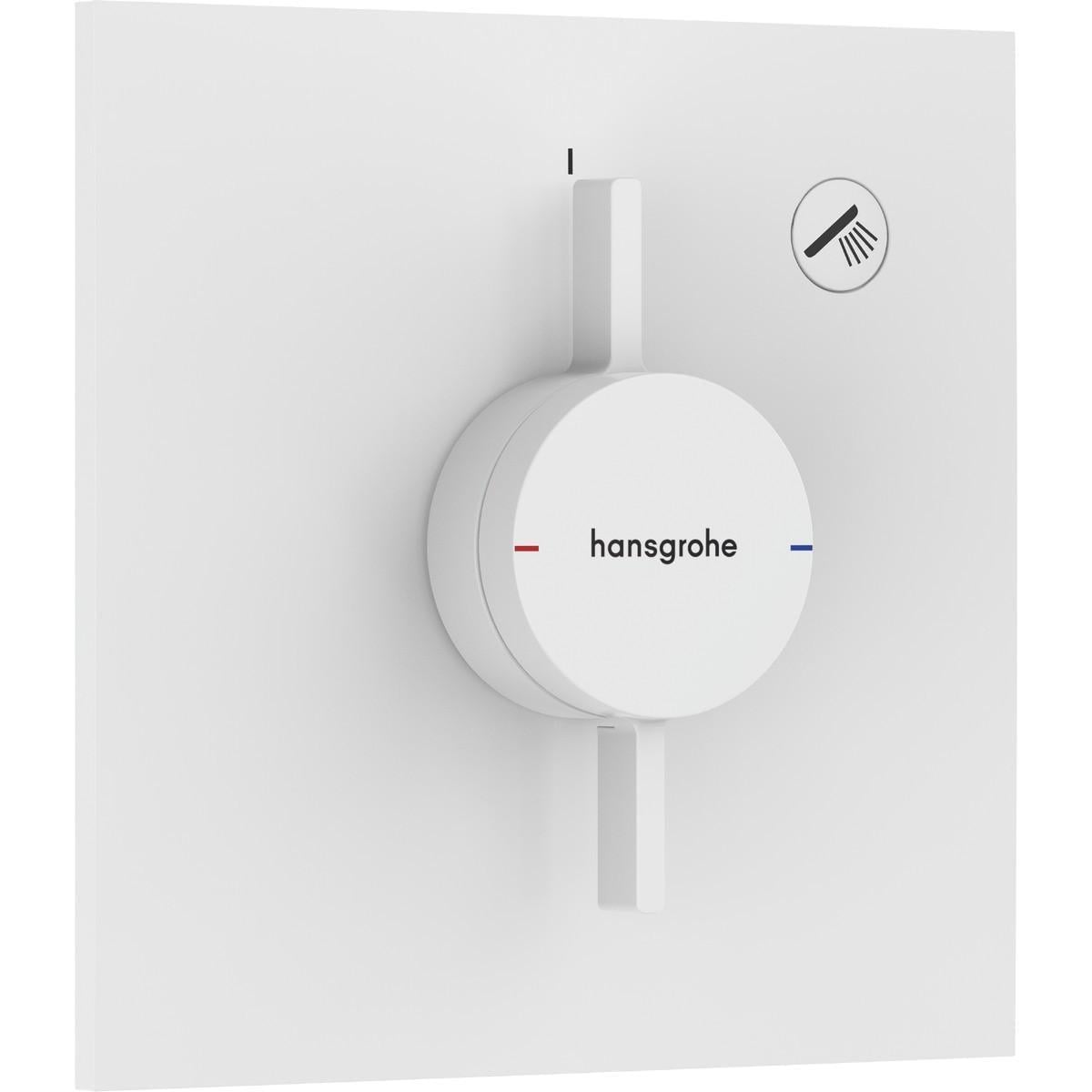Смеситель для душа Hansgrohe DuoTurn E термостатический Белый матовый (37462626) Смеситель для душа Hansgrohe DuoTurn E термостатический Белый матовый (37462626)