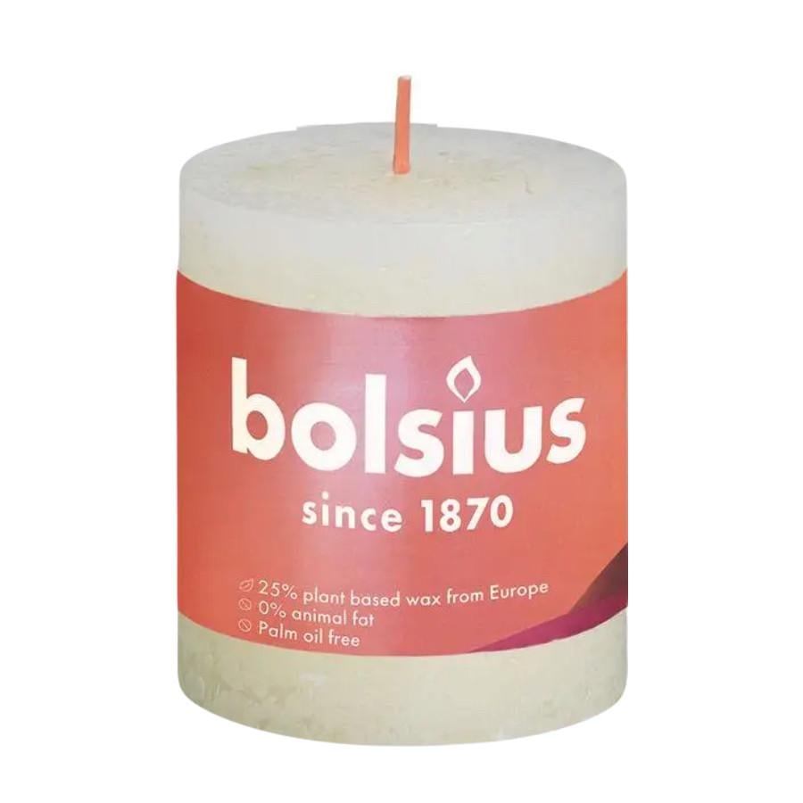 Свеча рустик Bolsius 80/68 Белый (22287228)