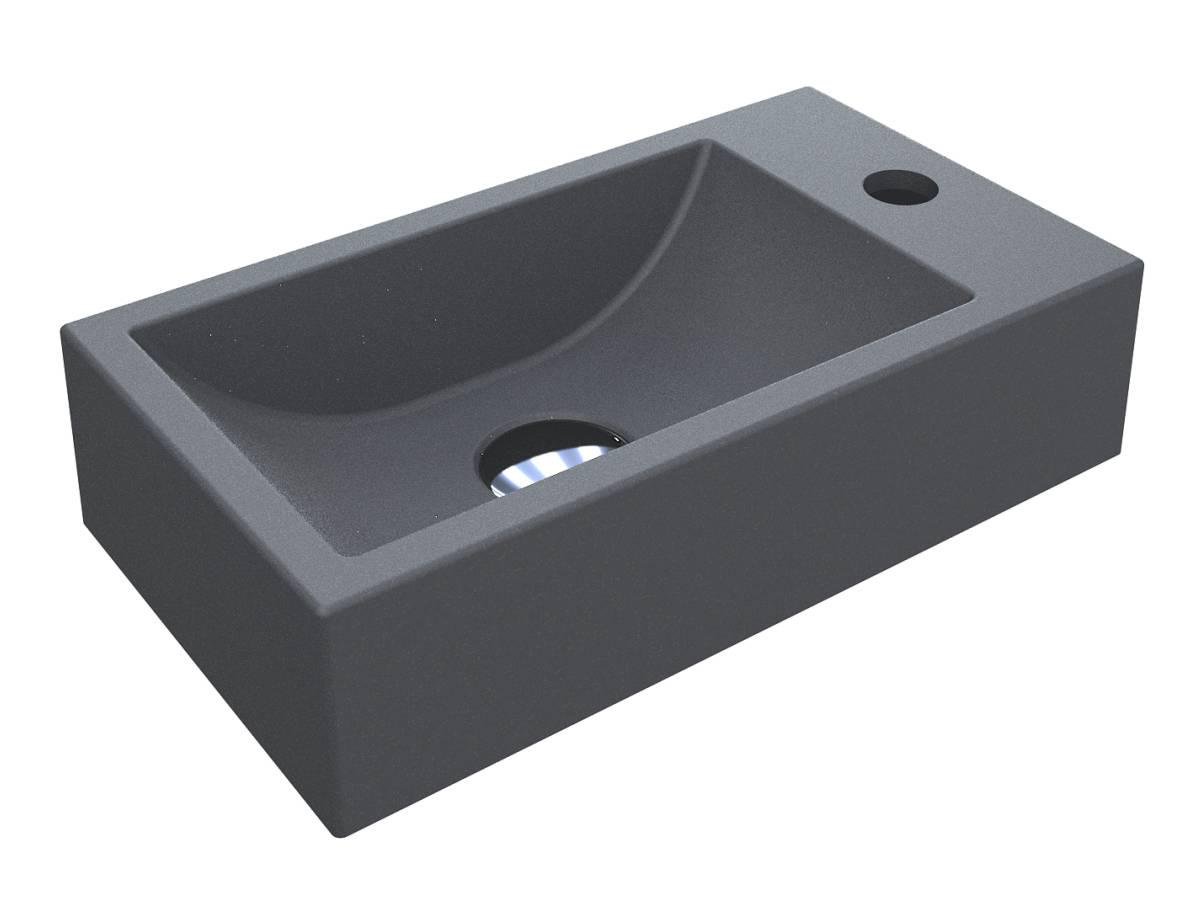 Умывальник Miraggio FARO MIRASTONE с литого мрамора матовый Серый (84084)