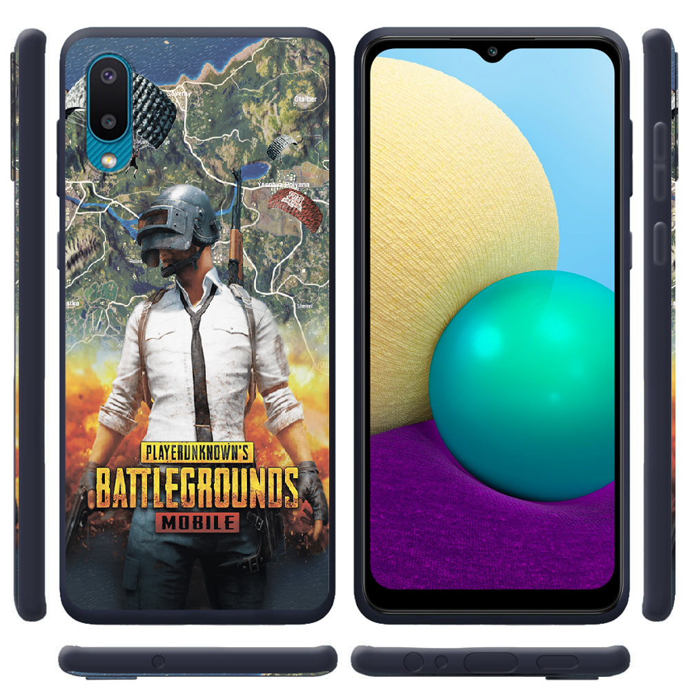 Чехол BoxFace Samsung A022 Galaxy A02 PUBG Mobile Синий силикон (42004-up2309-42498) - фото 2