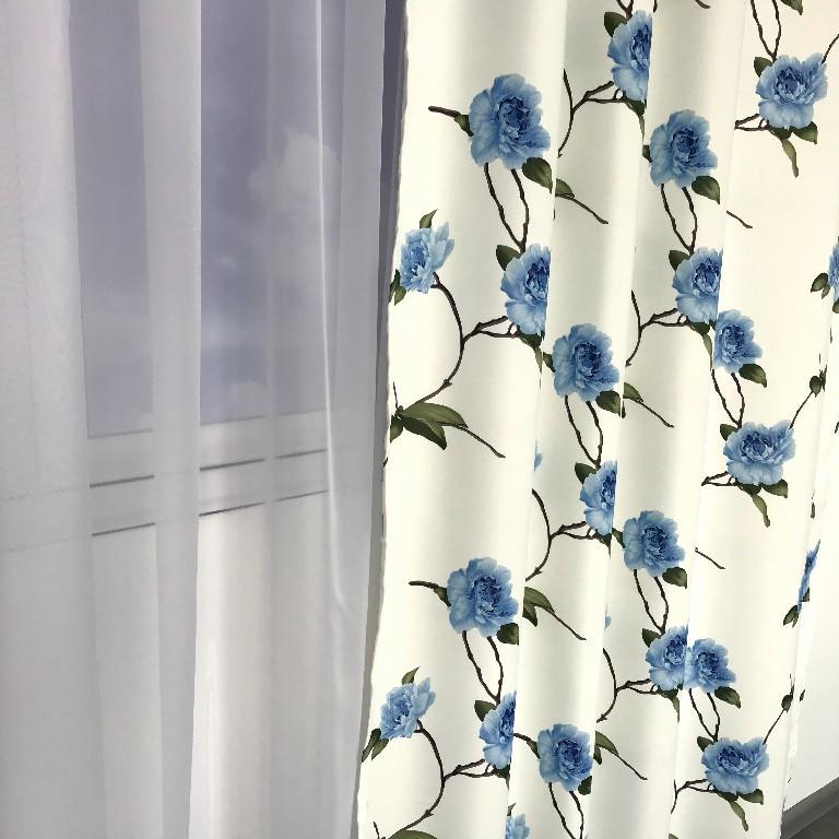 Готові штори з принтом прованс ALBO 150x270 см 2 шт. Блакитний - фото 5 Готові штори з принтом прованс ALBO 150x270 см 2 шт. Блакитний - фото 5