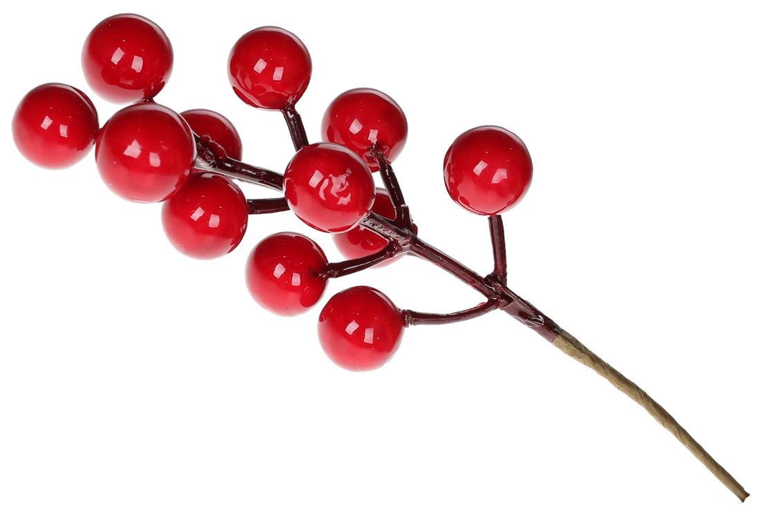 Декоративная ветка с ягод BonaDi 12 шт. (YE1-015)