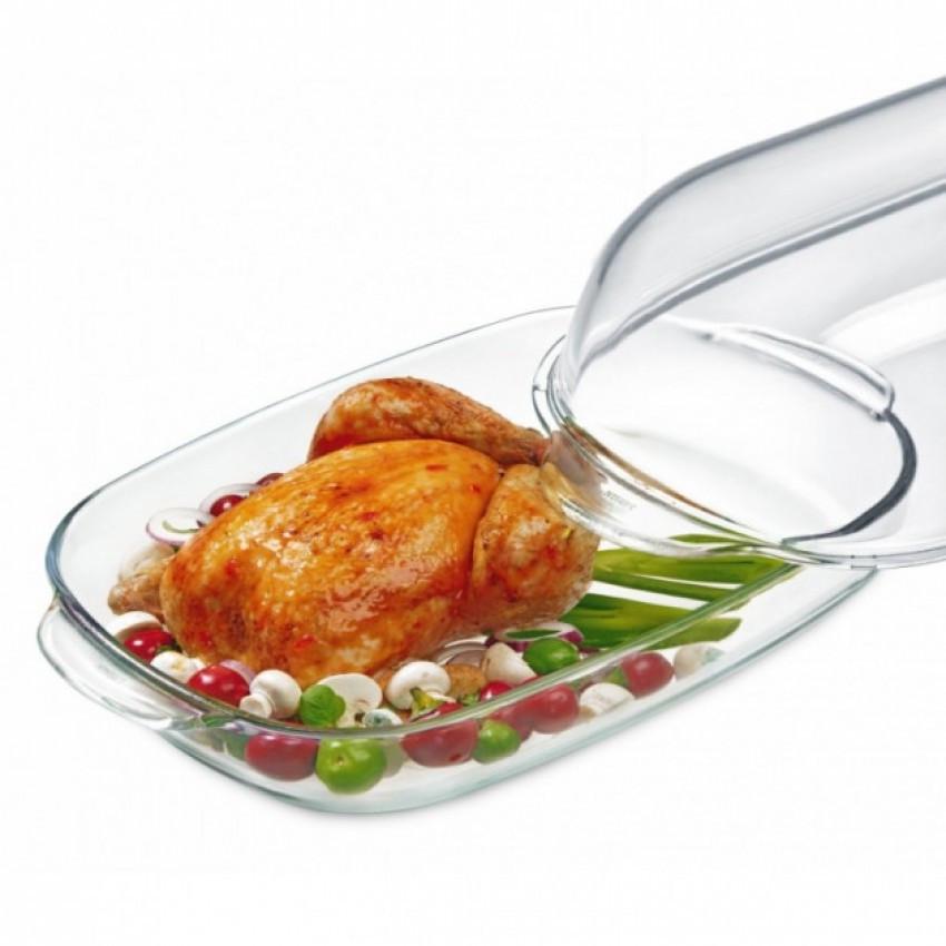 Гусятниця Simax s7296-7306 SIM 8 л прямокутна 41,6х26х16 см з високою кришкою (1246019555) - фото 2