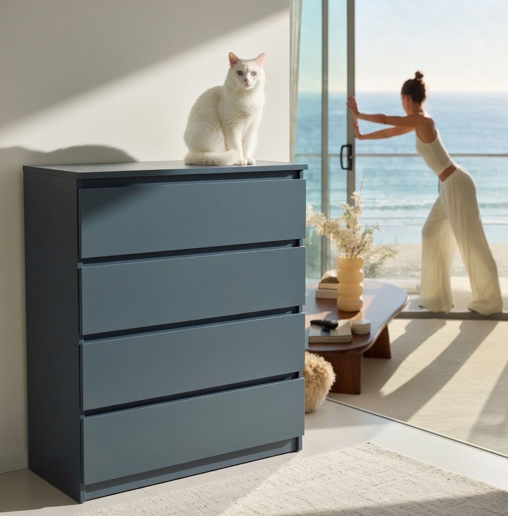 Комод для одежды Мастер Форм Брайт 900х376х950 мм Антрацит (20176)