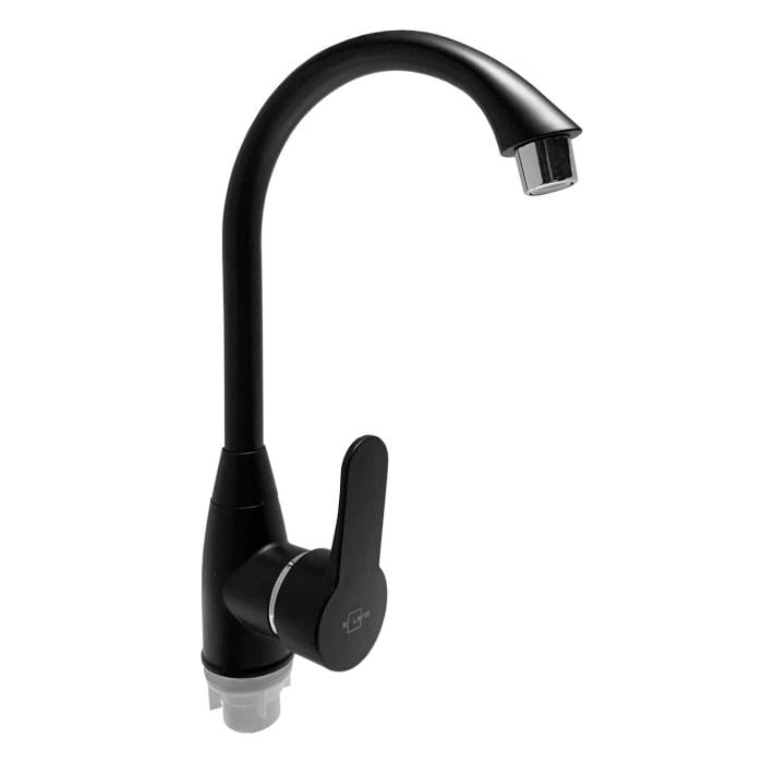 Смеситель для кухни Solone LAP4-C030YB однорычажный пластик Черный