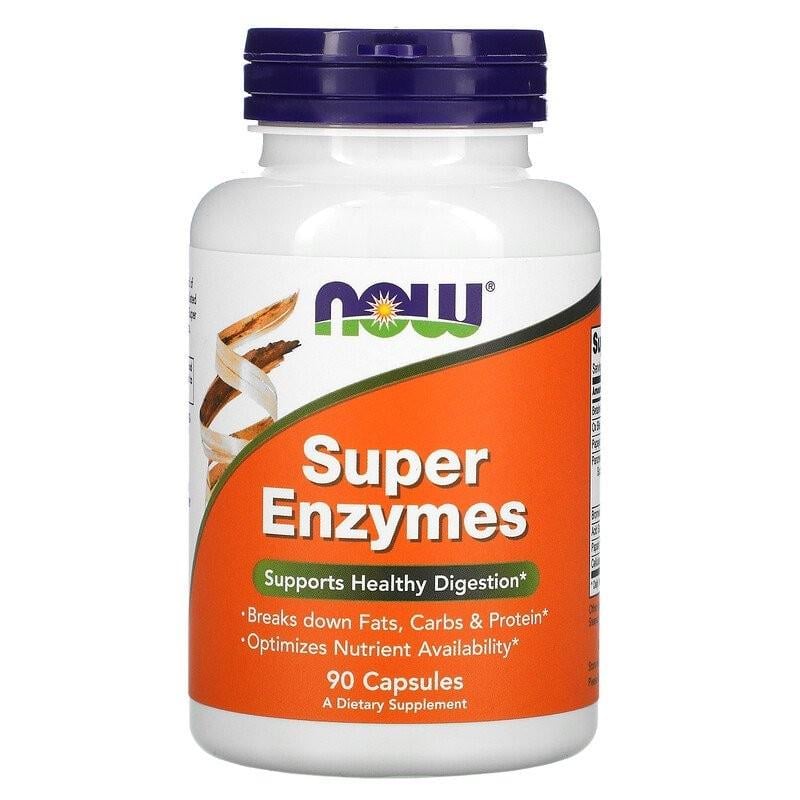 Натуральная добавка NOW Foods Super Enzymes 90 капсул