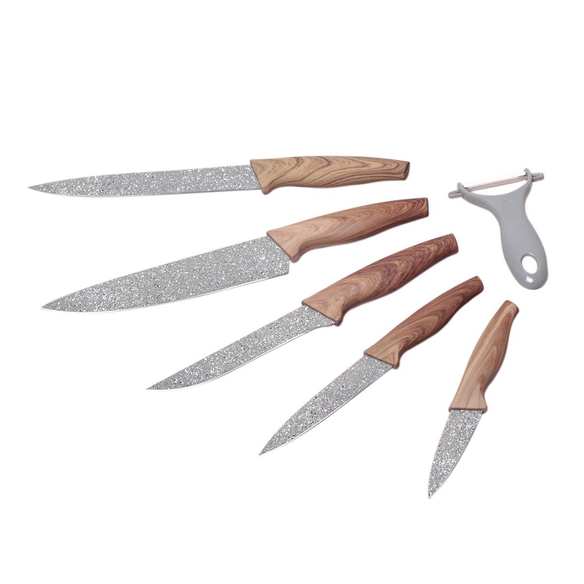 Набор кухонных ножей в подарочной упаковке 6 пр. (5043)