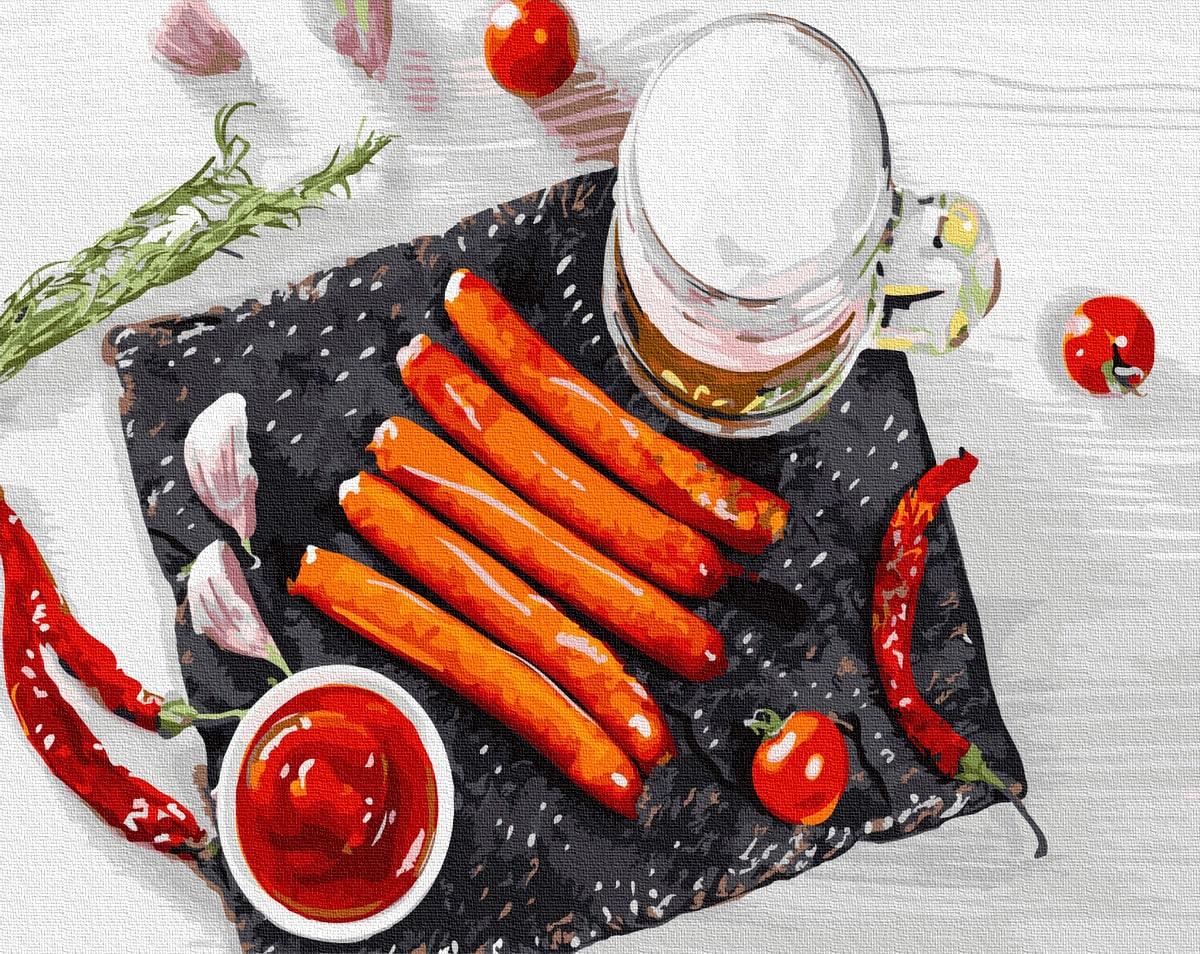 Картина по номерам Brushme GX33050 Пивной набор 40x50 см (1426931995)