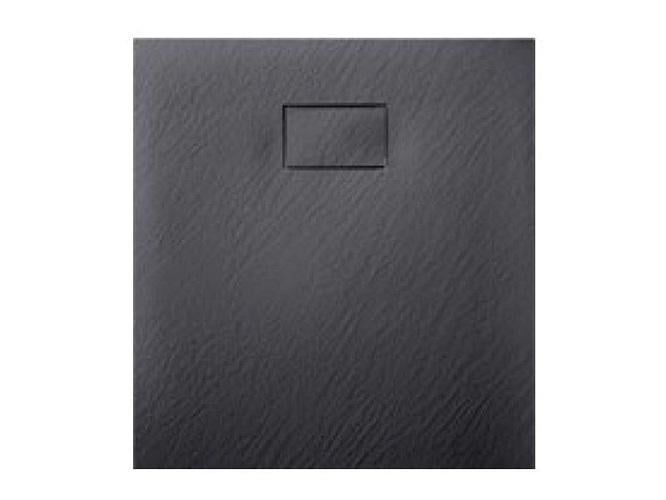 Душевой поддон Asignatura Tinto композит 90х90 см Черный матовый (49837002)