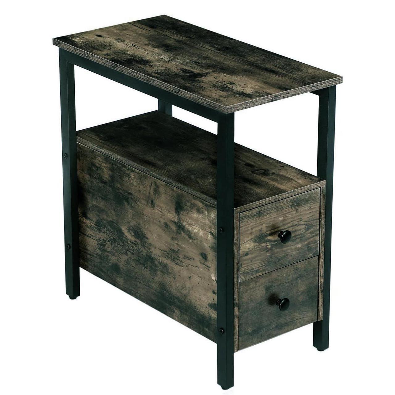 Тумба прикроватная из дерева Калами Венге/Морион (ПТМ-00281211)