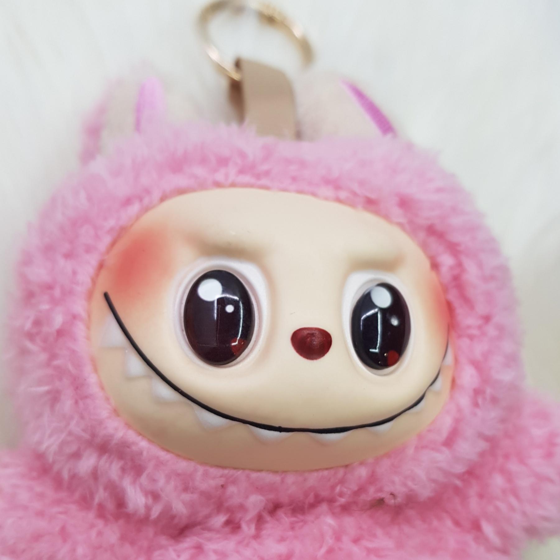 Игрушка плюшевая Лабубу 18 см Розовый (2489568543) - фото 2