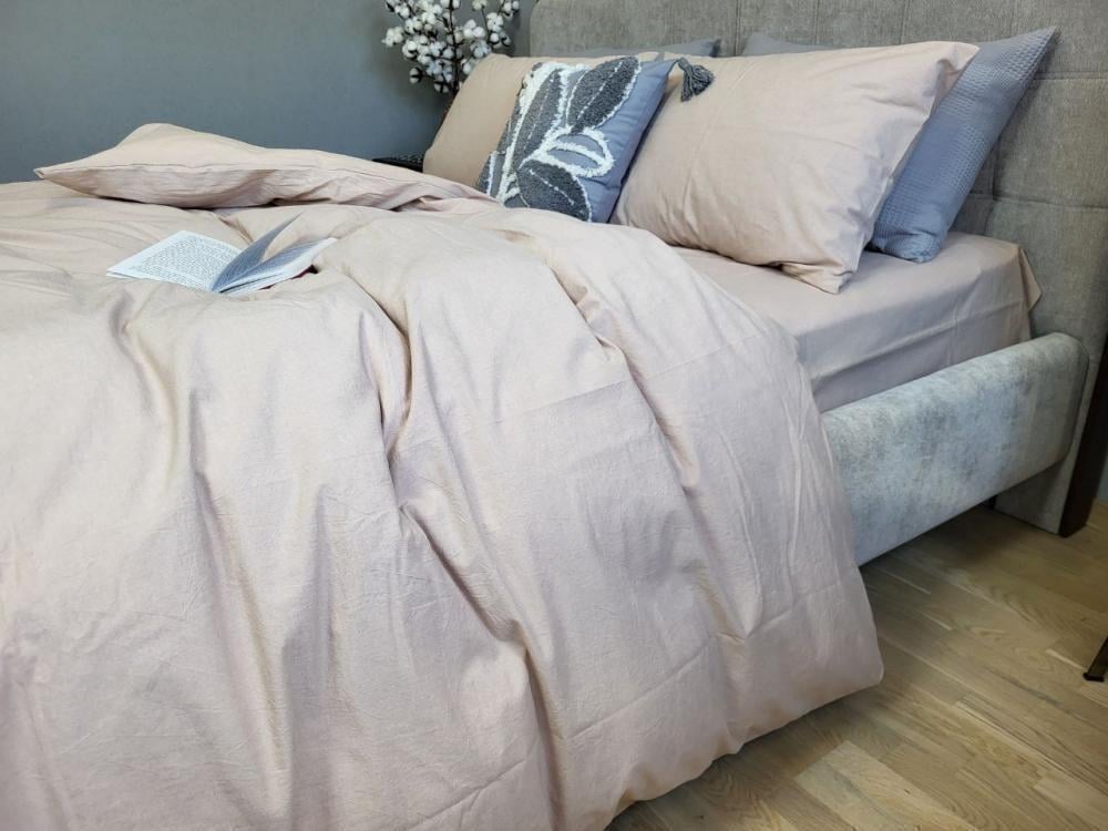 Комплект постельного белья с резинкой База хлопок семейный/наволочки 50х70 см Cappuccino (W1331) - фото 1 Комплект постельного белья с резинкой База хлопок семейный/наволочки 50х70 см Cappuccino (W1331) - фото 1