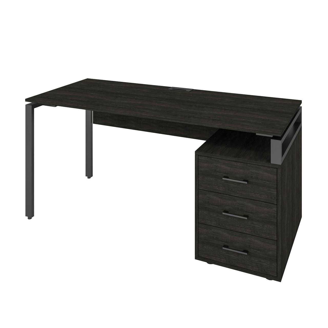 Офісний письмовий стіл Loft Details LM160b 160x160x75 см Венге магія (71244)