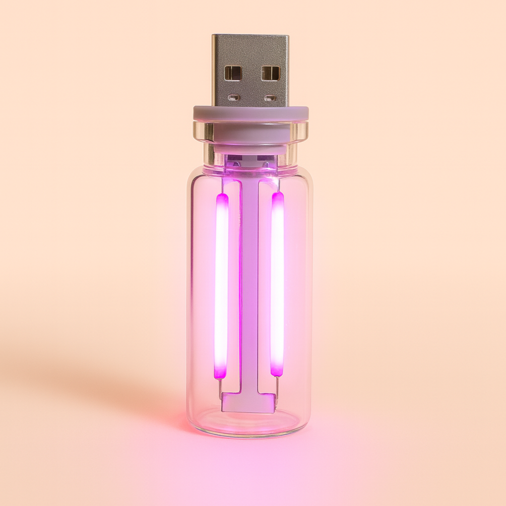 Ночник USB LED Ретро Розовый (29472986) - фото 1 Ночник USB LED Ретро Розовый (29472986) - фото 1