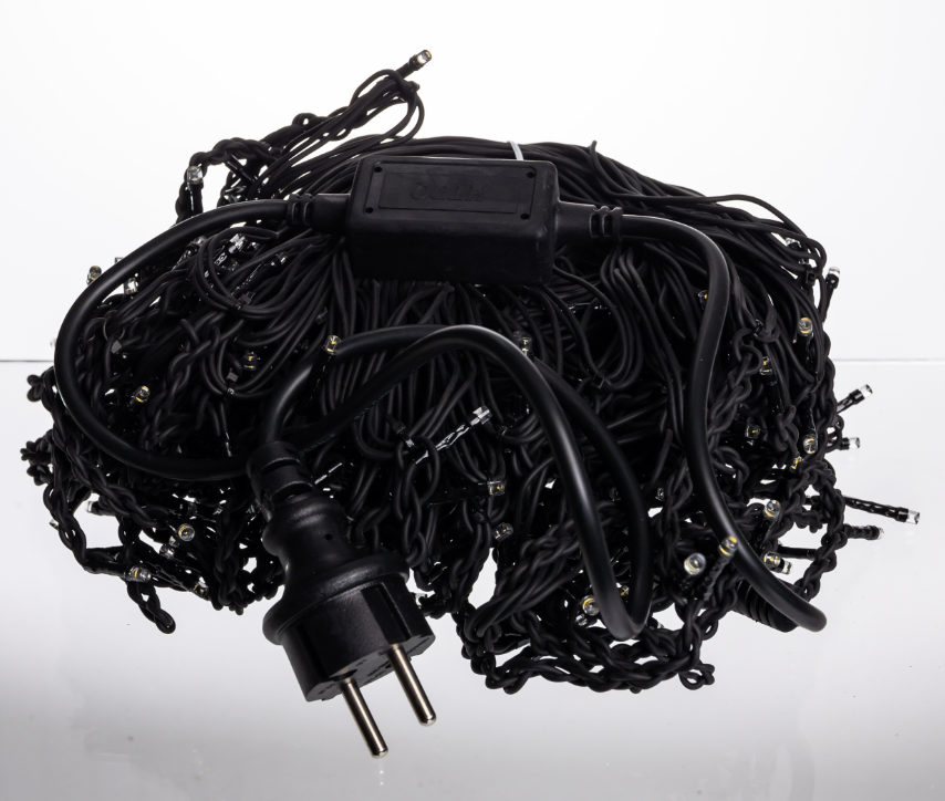 Гирлянда бахрома уличная 335 LED 20 м от сети черная нить Желтый - фото 4 Гирлянда бахрома уличная 335 LED 20 м от сети черная нить Желтый - фото 4