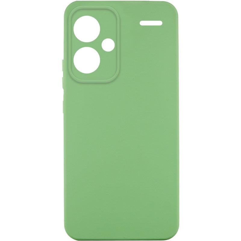Противоударный чехол Silicone Cover Lakshmi Full Camera (A) для Xiaomi Redmi Note 13 Pro+ Зеленый / Pistachio