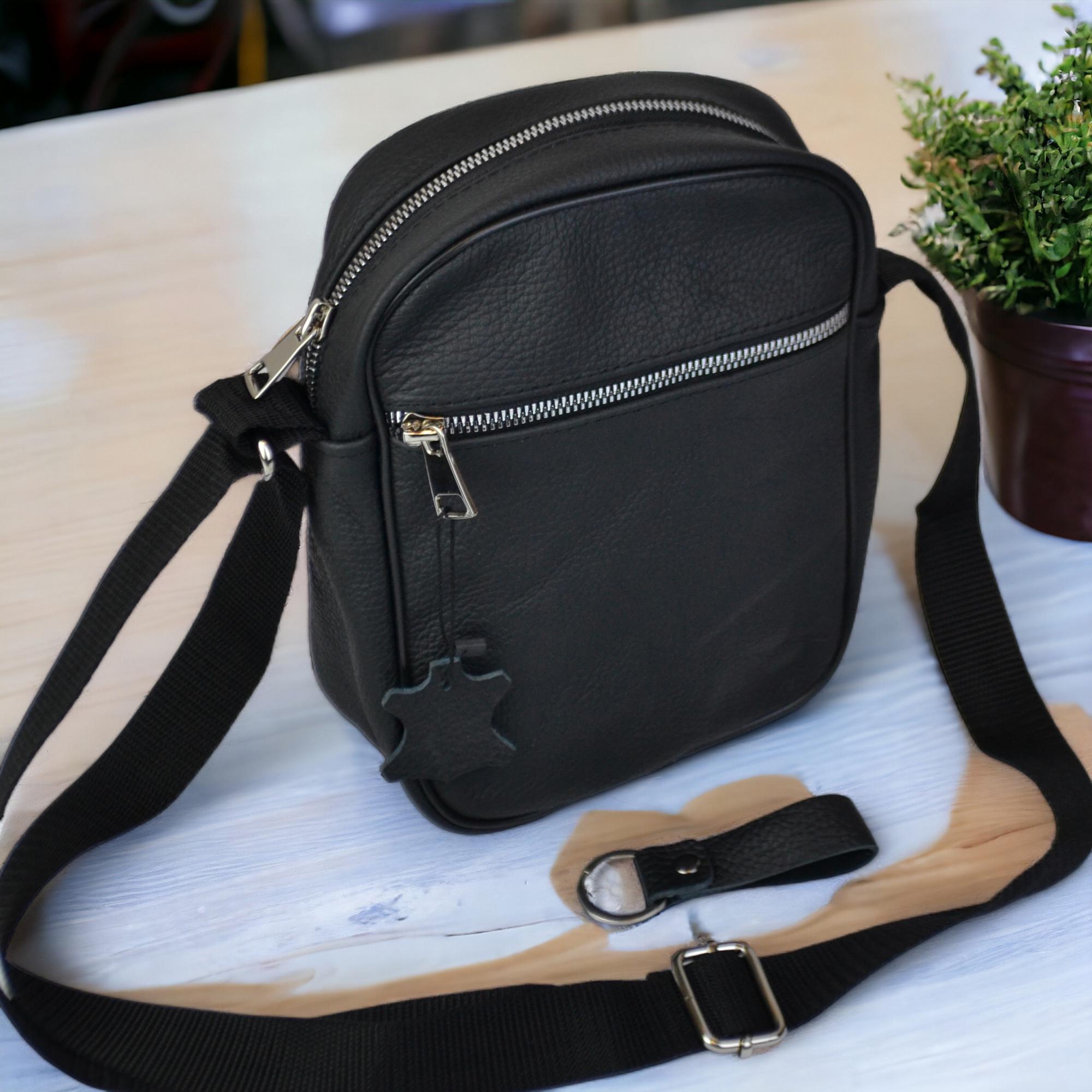 Сумка из натуральной кожи Черный (119530) - фото 17 Сумка из натуральной кожи Черный (119530) - фото 17