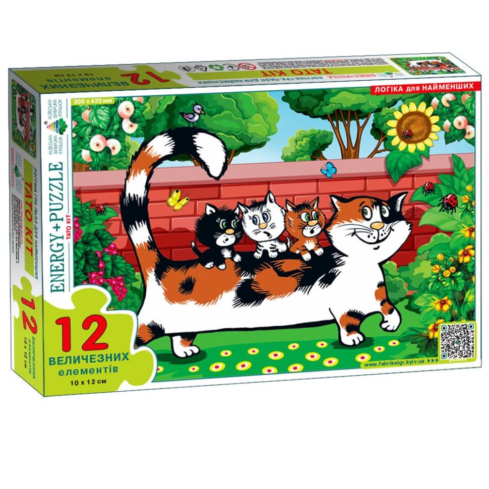 Пазл дитячий Energy Plus Тато Кіт 88229 12 великих ел. Пазл дитячий Energy Plus Тато Кіт 88229 12 великих ел.