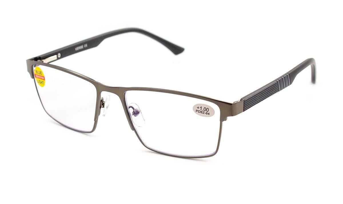 Окуляри для зору в металевій оправі Verse 24028-C3 Blue Blocker -3,75 (392581326)