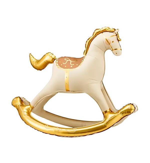 Повітряна куля PartyDeco Конячка-гойдалка 106х86 см (10357)