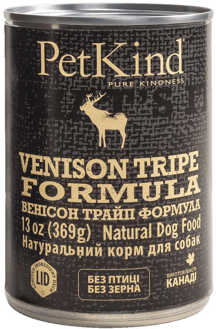 Корм влажный для собак Petkind Venison Tripe Formula 369 г (Pk00560)